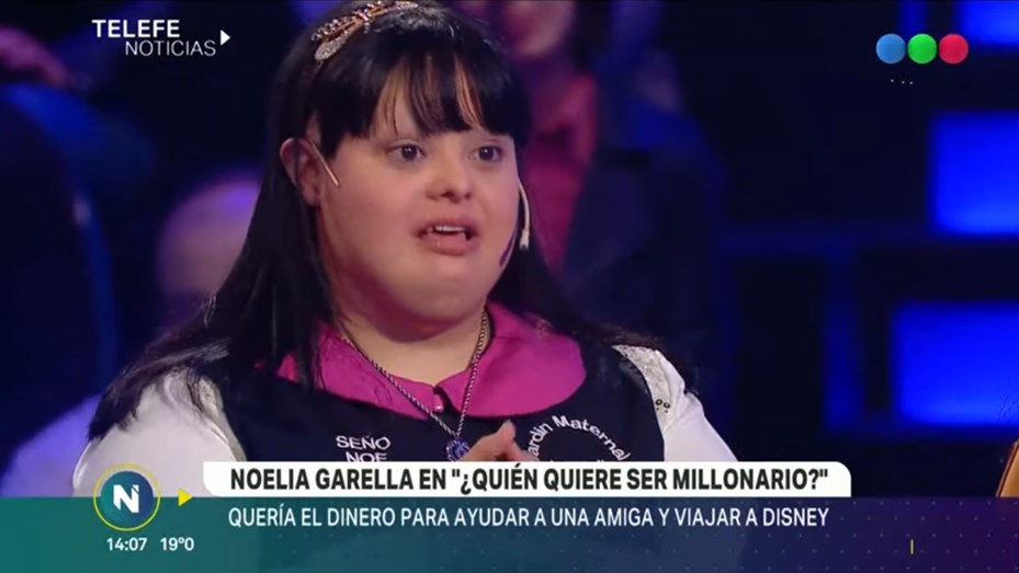 Noelia Garella: maestra jardinera y ganadora en ¿Quién quiere ser millonario? - Telefe Córdoba