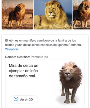 Animales 3D de Google: cómo usarlos para meter un tigre, un