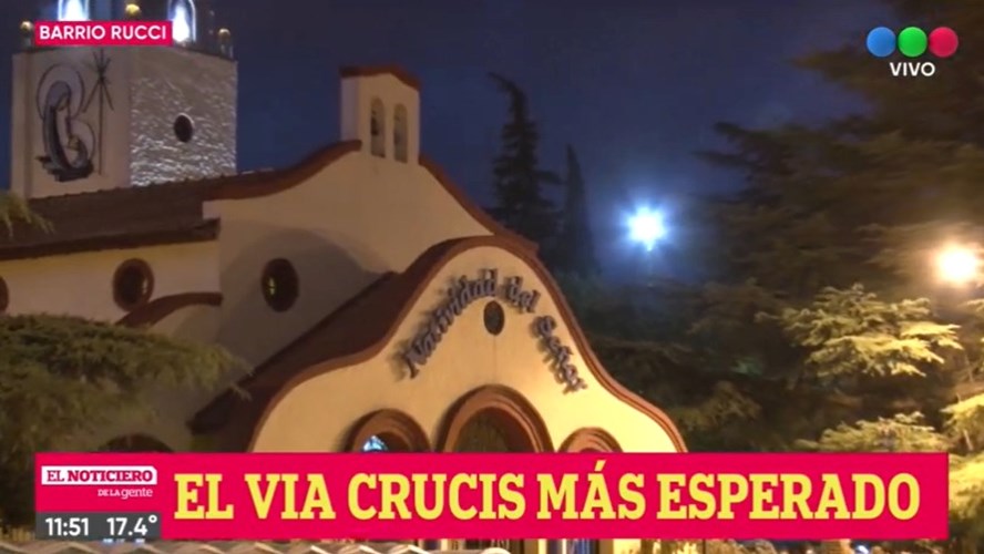 Esta noche el vía crucis del Padre Ignacio - Telefe Rosario