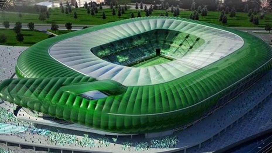 Construyen un estadio con forma de cocodrilo en Turquía - Telefe Noticias