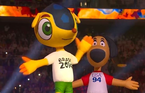 Las mascotas de todos los Mundiales le dieron color y nostalgia a la fiesta 40