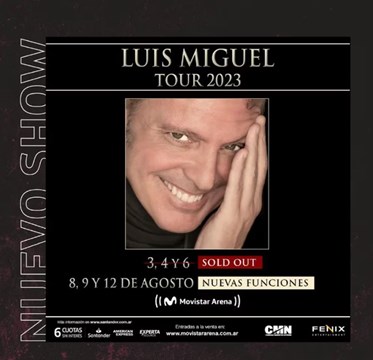 Locura por Luis Miguel: en 2 horas se agotaron las entradas y agregó nuevas fechas 1 luismi nuevas fechas