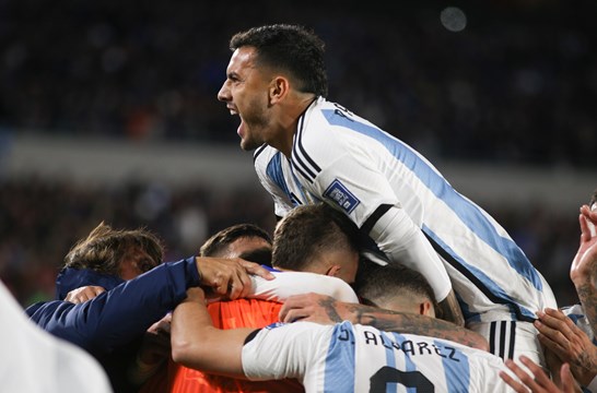 Messi le dio el triunfo a Argentina ante un duro Ecuador 1 gol messi festejo
