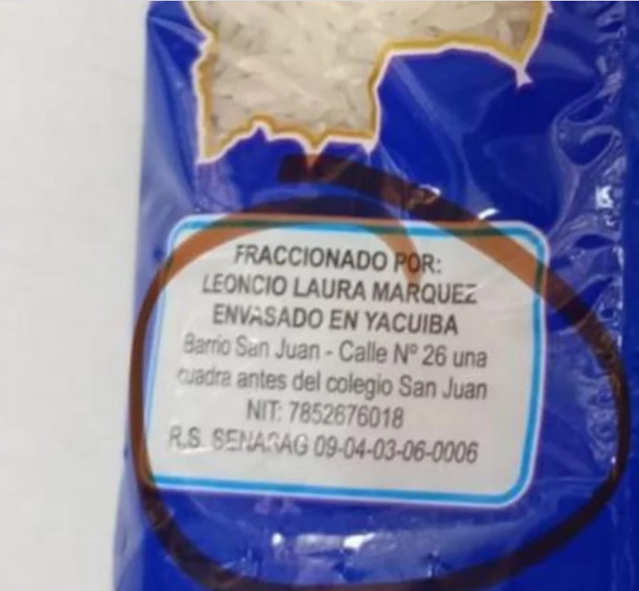 ANMAT prohibió un arroz "ilegal" que usaba el envase de una reconocida marca 2 arroz 3