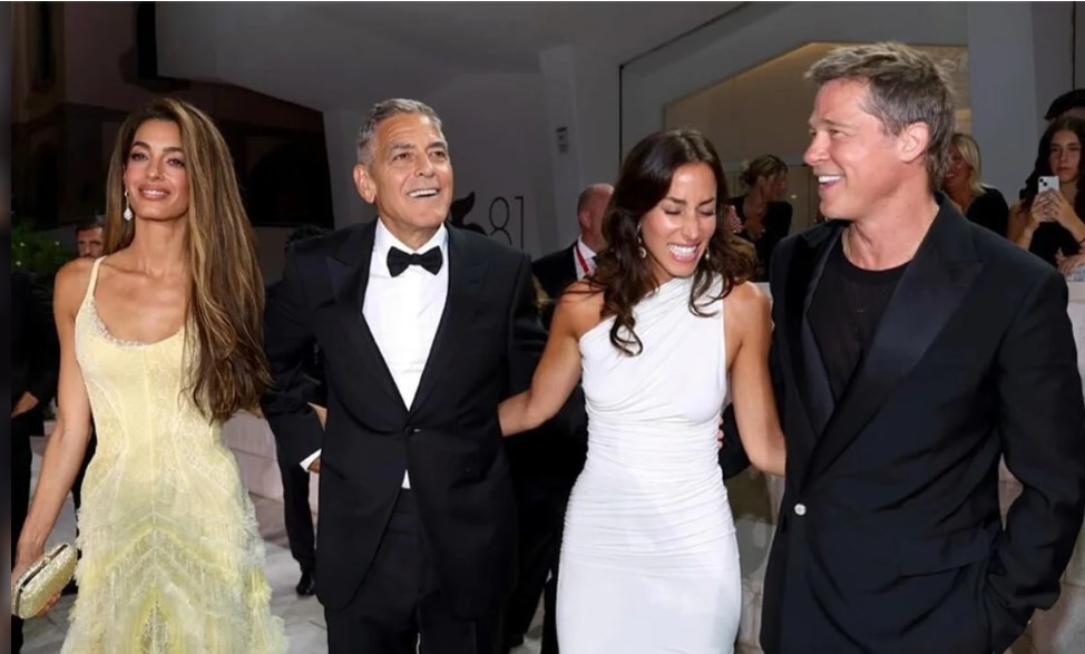 Publicaron románticas fotos de Brad Pitt y su novia 2 brad 1