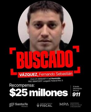 Megaoperativo en Victoria: buscan al prófugo Fernando Sebastián “El Narigón” Vázquez, acusado de ser el autor intelectual del crimen de “Pillín” Bracamonte - Telefe Rosario